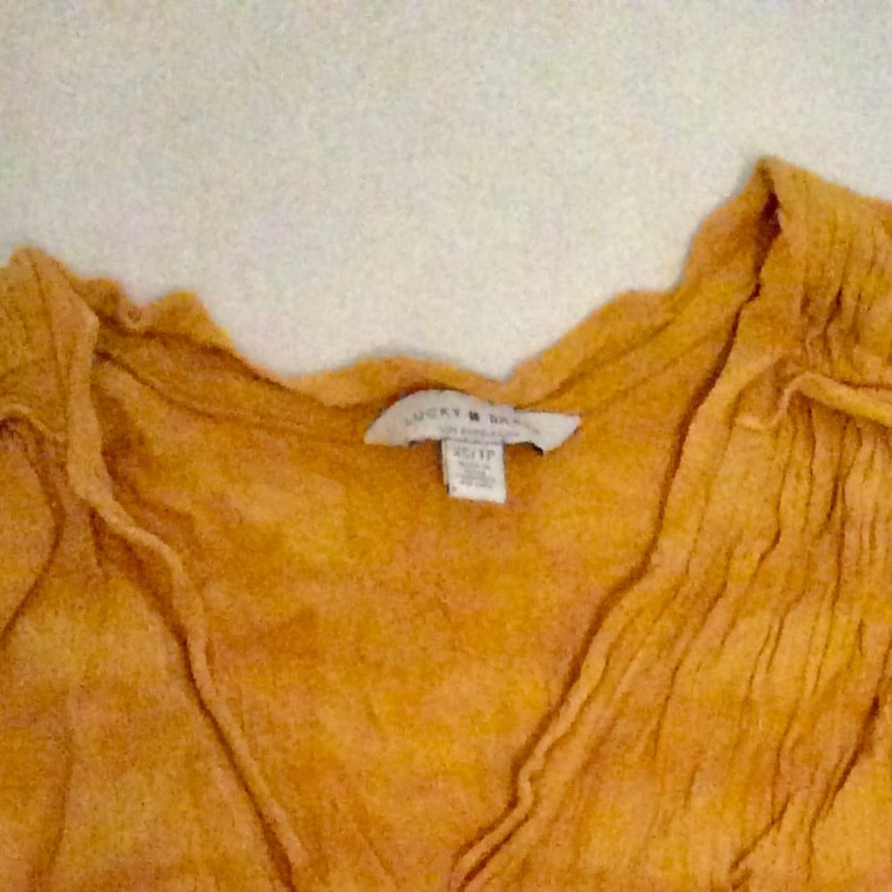 NWOT Lucky Brand Tank Top Yellow Size Extra Small - Picture 3 of 3